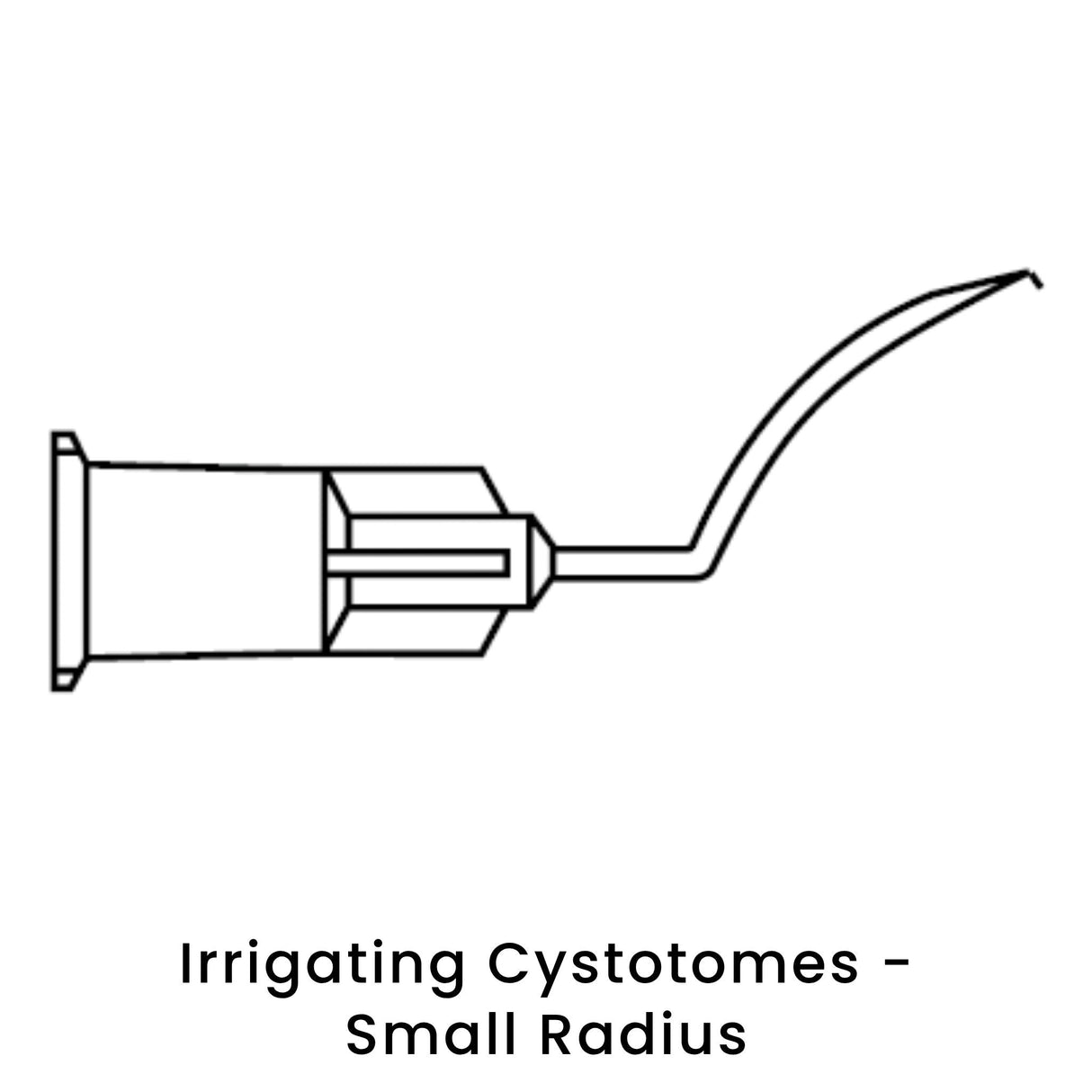view of anodyne irrigating cystotomes small radius