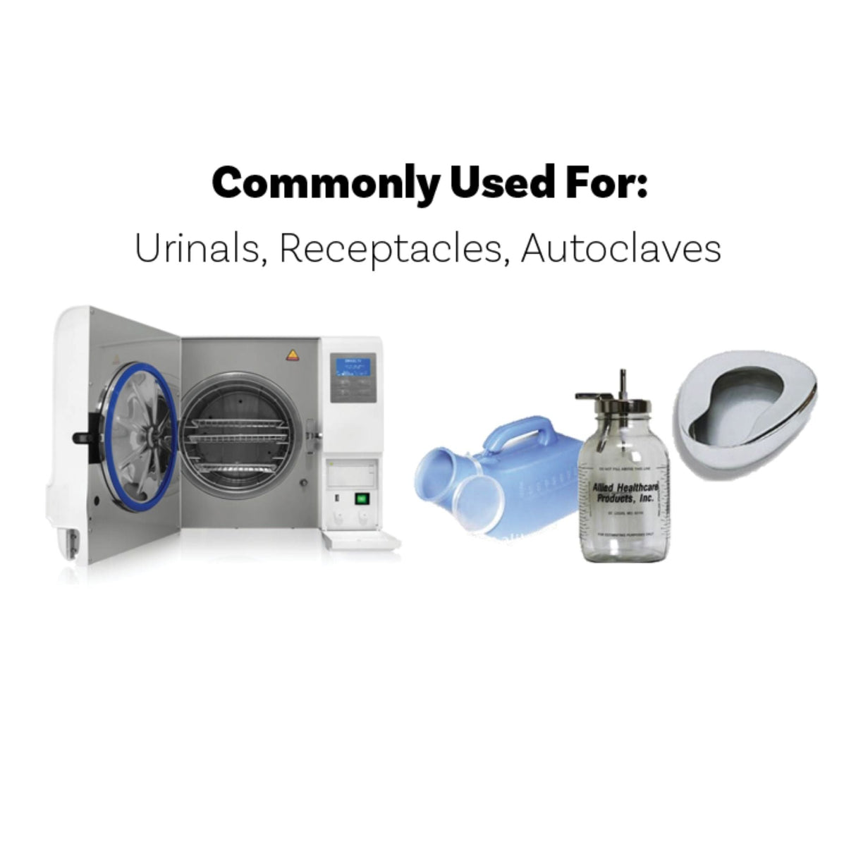 suggested use of receptacle and sterilizer brushes