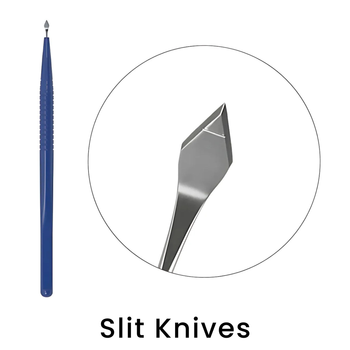 full body disposable slit knife with tip close up