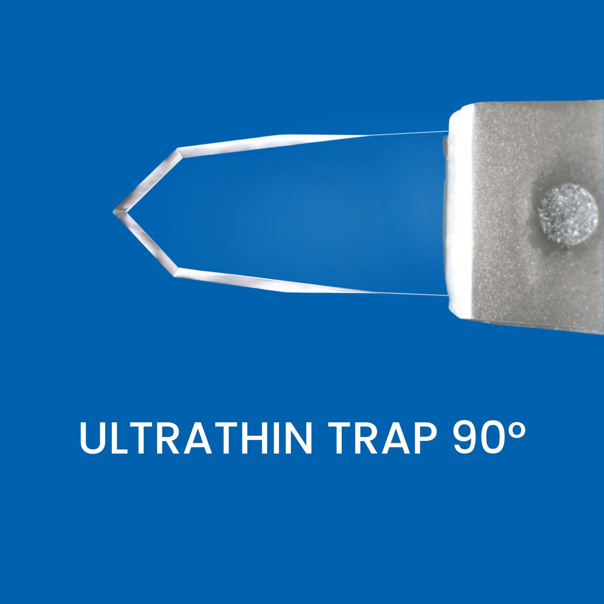 UltraThin Trap 90 degree diamond knife with angled blade and slim profile
