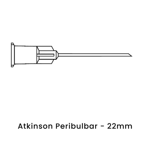 view of anodyne atkinson peribulbar 22mm