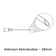 view of anodyne atkinson retrobulbar 38mm