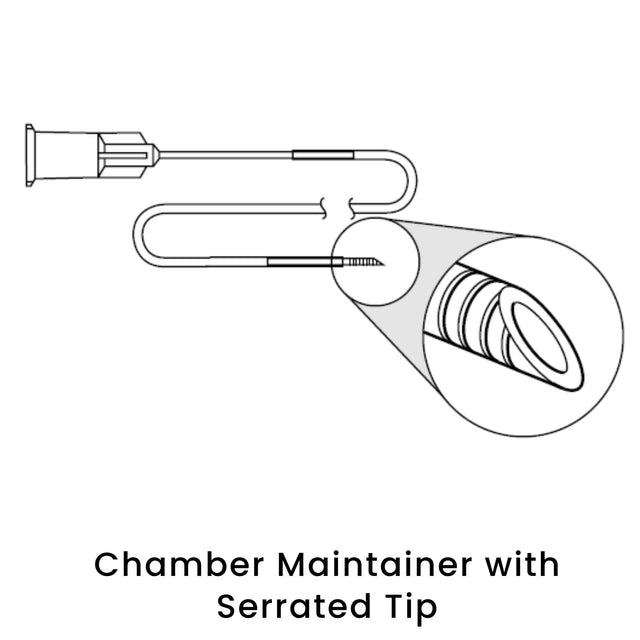 view of anodyne chamber maintainer serrated tip