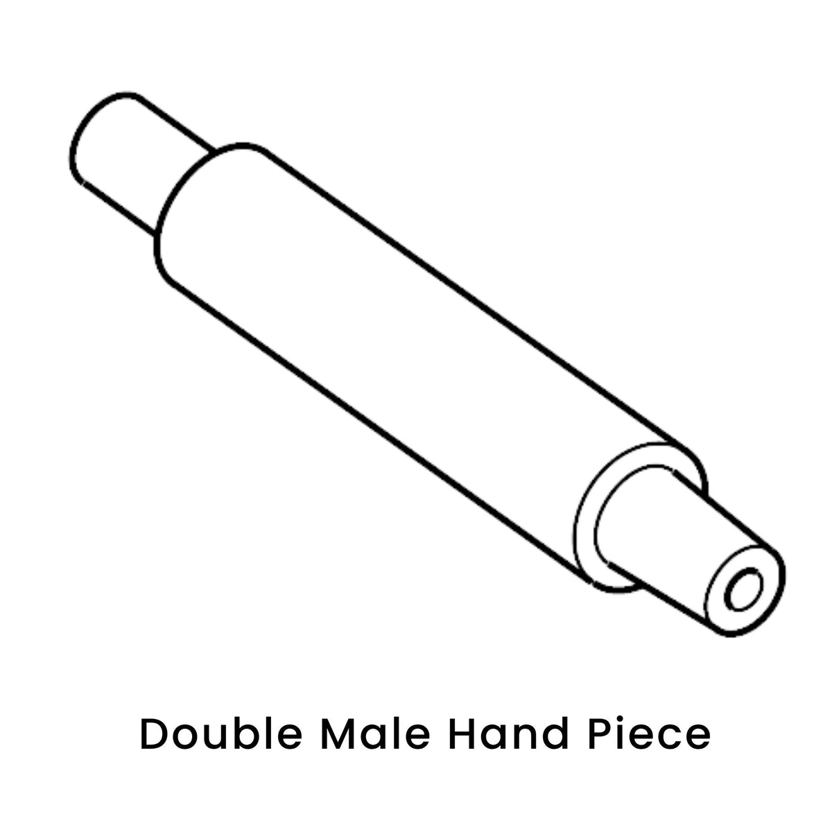 view of anodyne double male hand piece