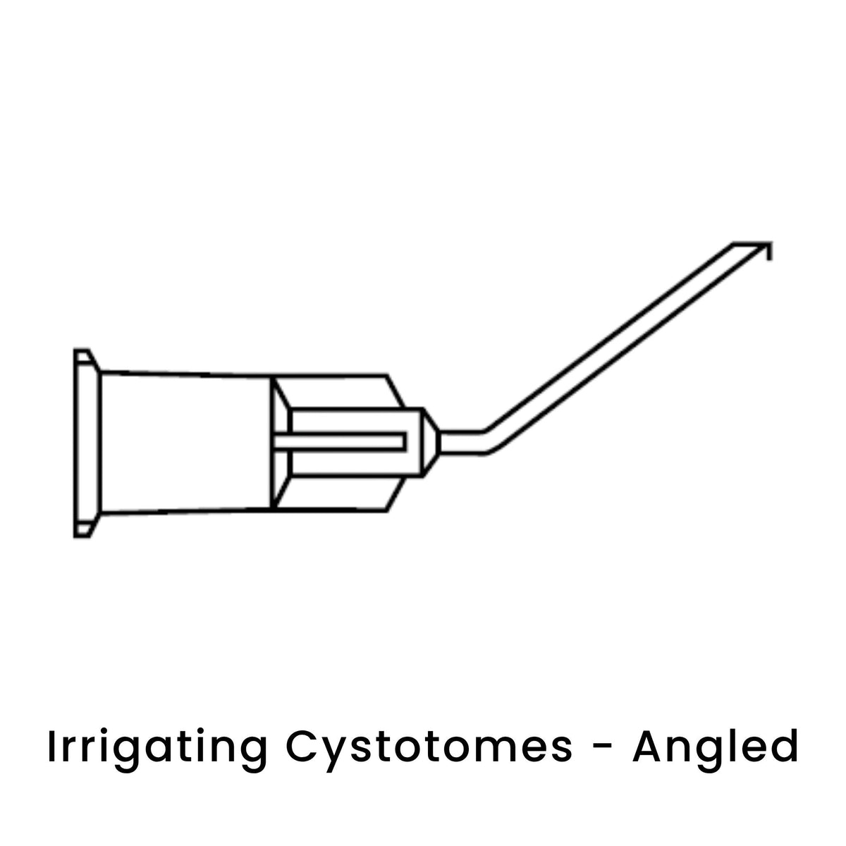 view of anodyne irrigating cystotomes angled