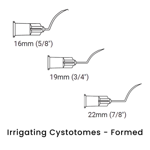 view of anodyne irrigating cystotomes formed
