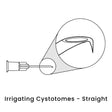 view of anodyne irrigating cystotomes straight