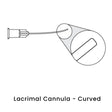 view of anodyne lacrimal cannula curved