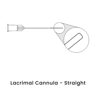 view of anodyne lacrimal cannula straight