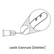view of anodyne lasik cannula dishler
