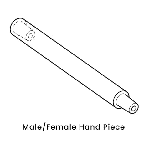 view of anodyne male female hand piece 1