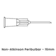view of anodyne non atkinson peribulbar 16mm