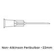 view of anodyne non atkinson peribulbar 22mm
