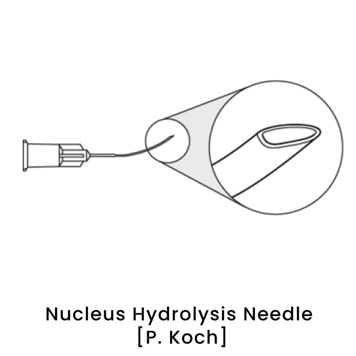 view of anodyne nucleus hydrolysis needle p koch