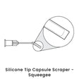 view of anodyne silicone tip capsule srcaper squeegee