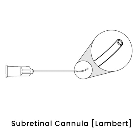 view of anodyne subretinal cannula lambert