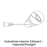 view of anodyne subretinal injector glaser straight