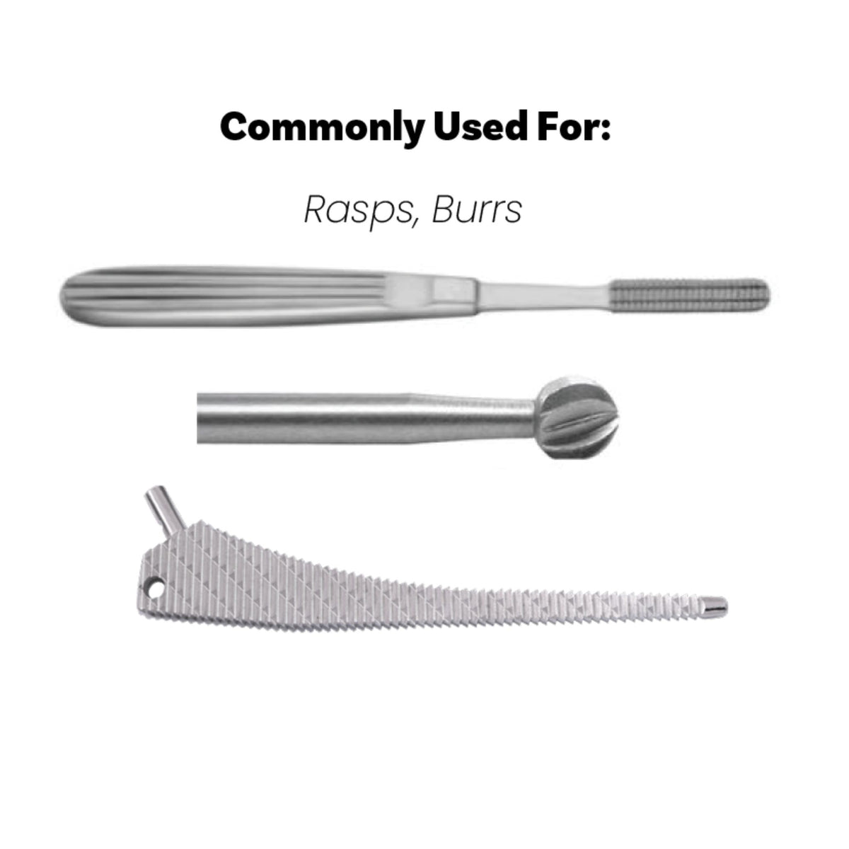 suggested use of burr and ortho scrub brushes