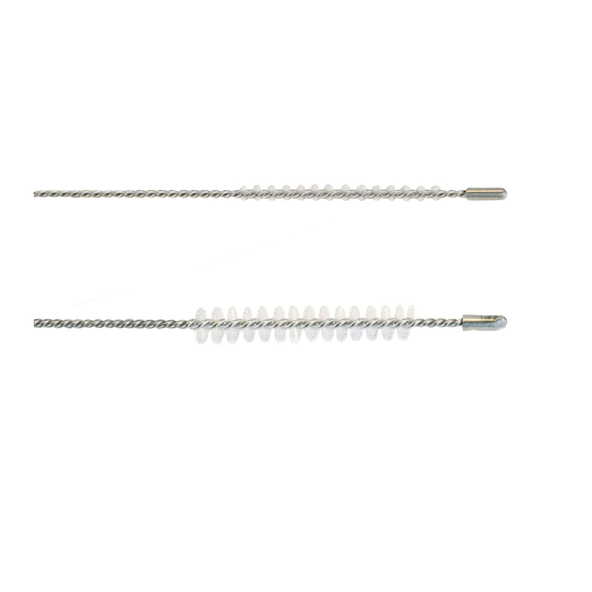 two single-use channel brushes
