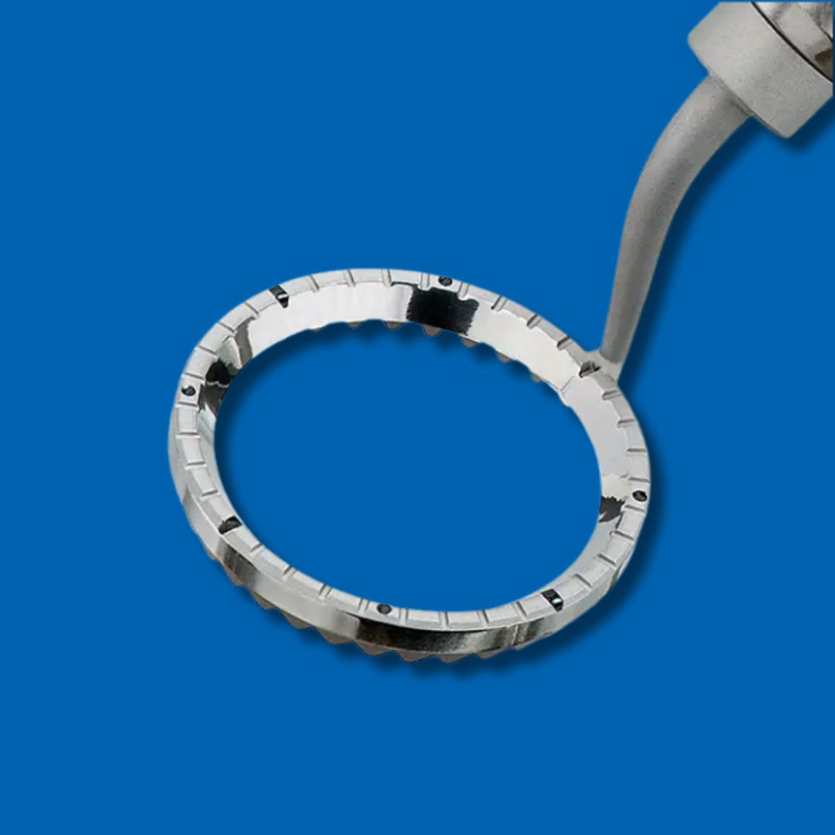 Close up of the classic olson guide ring.