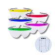 various colors of cool shieldz and wall mounted holder