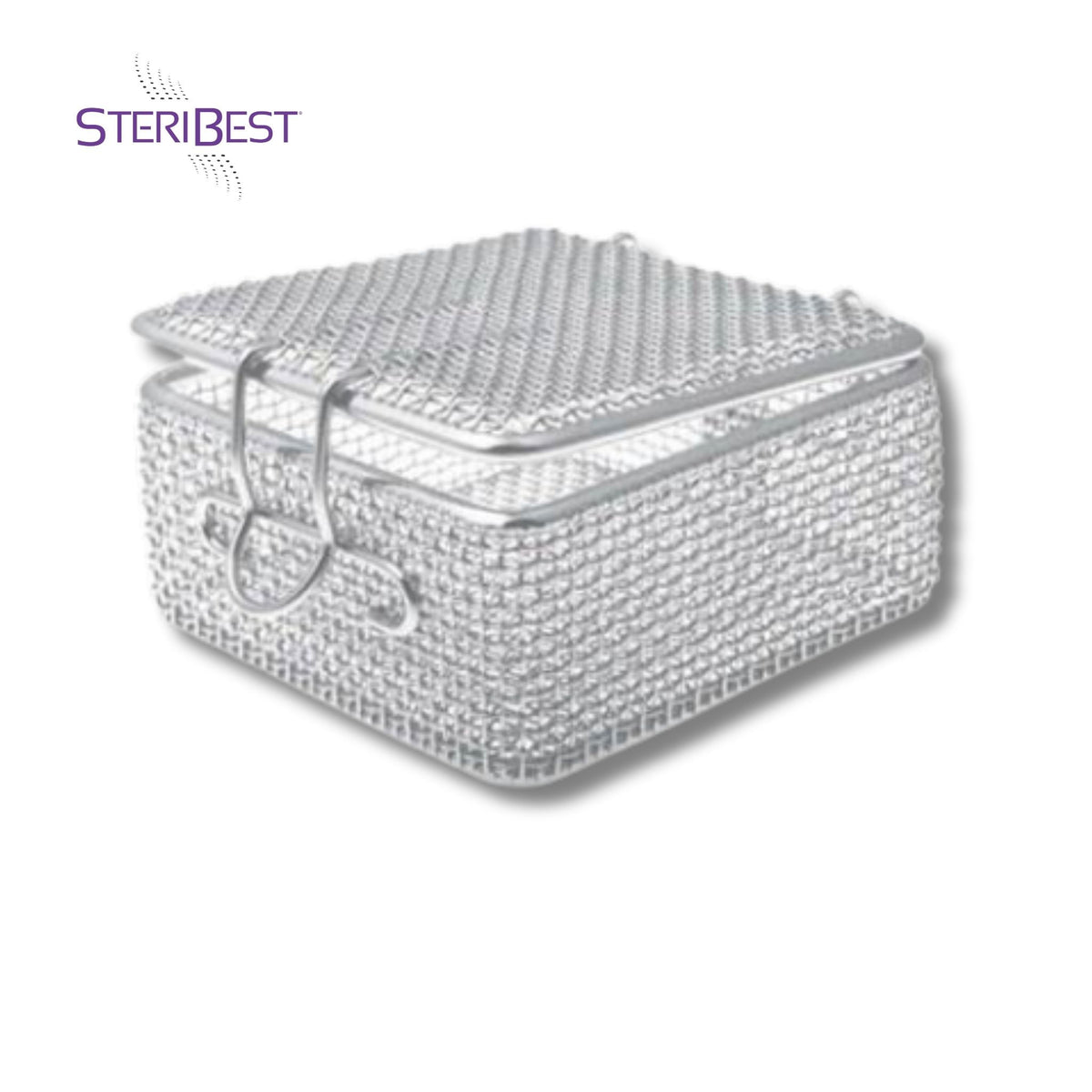 steribest micro mesh basket with lid