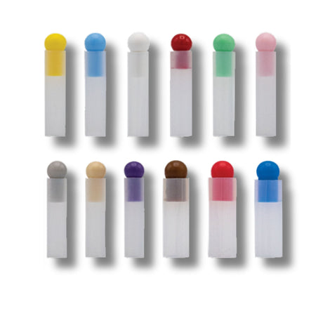 assorted sized of pin kaps and colors
