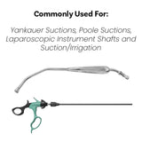 suggested use of rigid cannula medium large diameter brushes