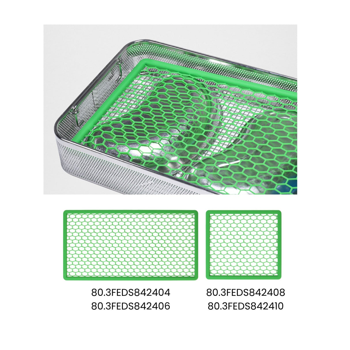 assorted silicone mesh basket covers