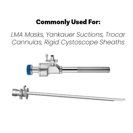 suggested use of rigid cannula brushes with diamond shape