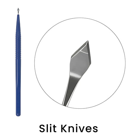 full body disposable slit knife with tip close up