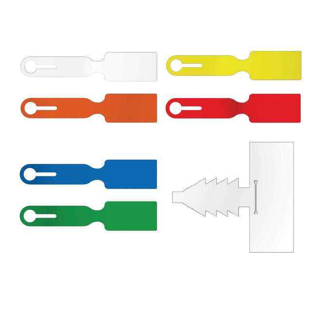 instrument tray labels that are single use