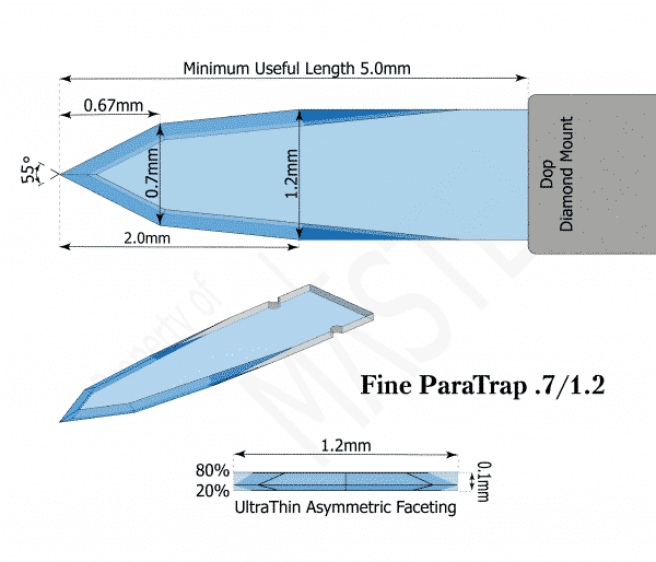 Paracentesis | Diamond Opthalmic Blade | Fine ParaTrap .7/1.2